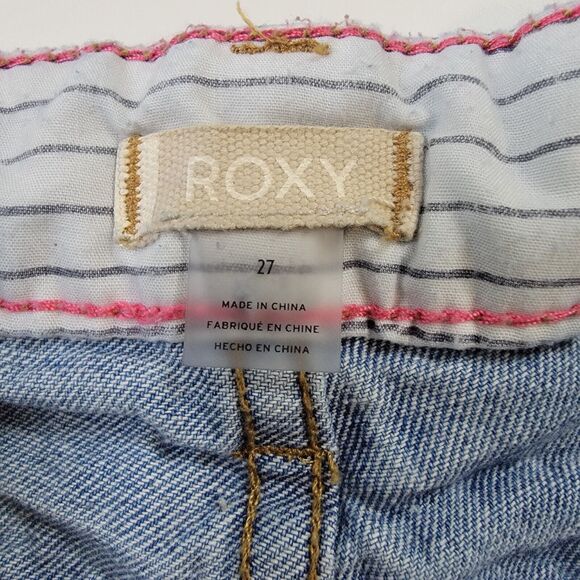 Junior ROXY Light Blue Washed Jean Shorts Size 27(5) - Picture 3 of 3
